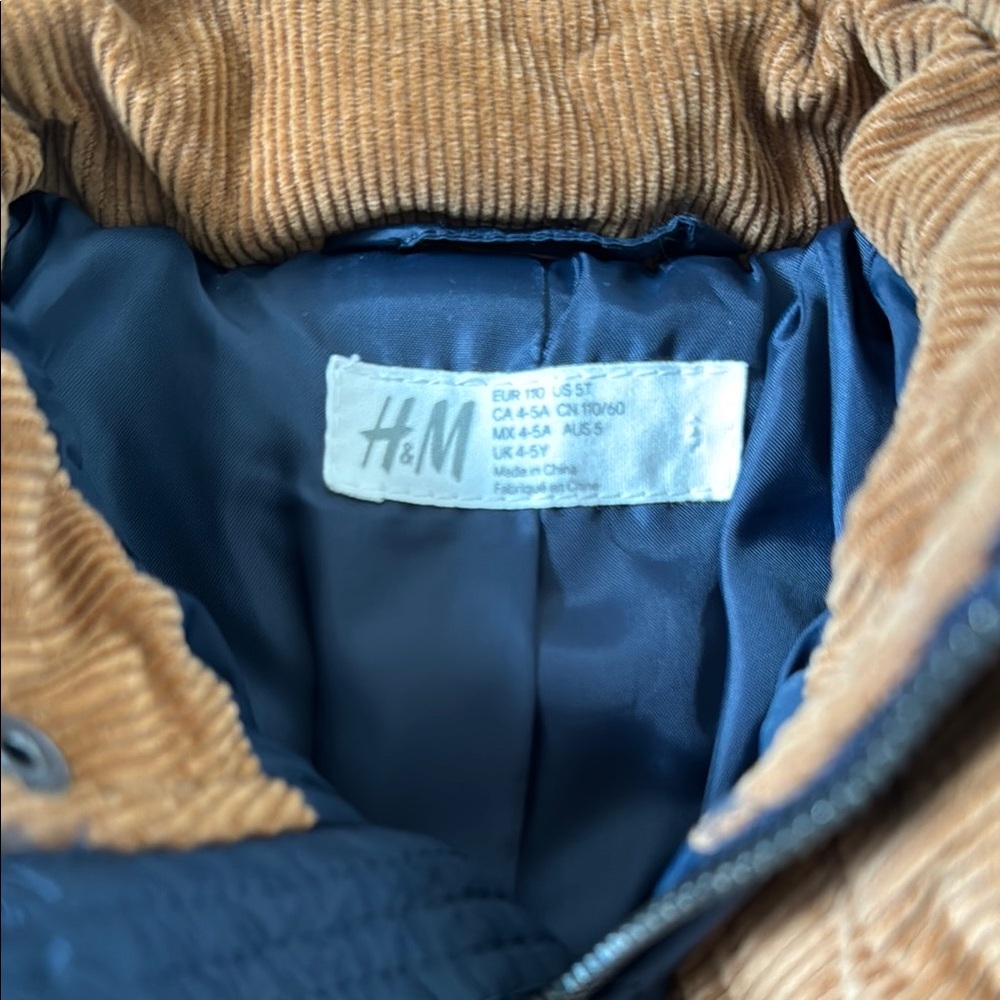 H&M Kids Blue Quilted Jacket - Picture 2 of 4